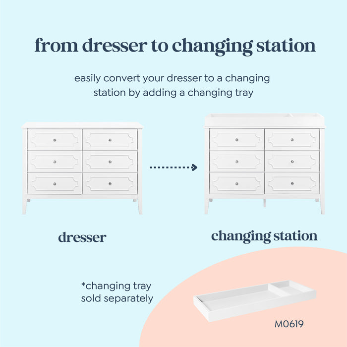 DaVinci Chloe Regency 6-Drawer Dresser