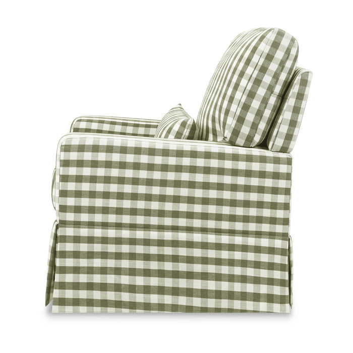 Crawford Pillowback Comfort Swivel Glider