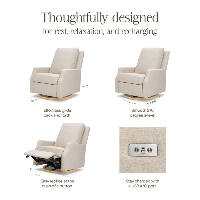 Namesake Crewe Electronic Recliner and Swivel Glider