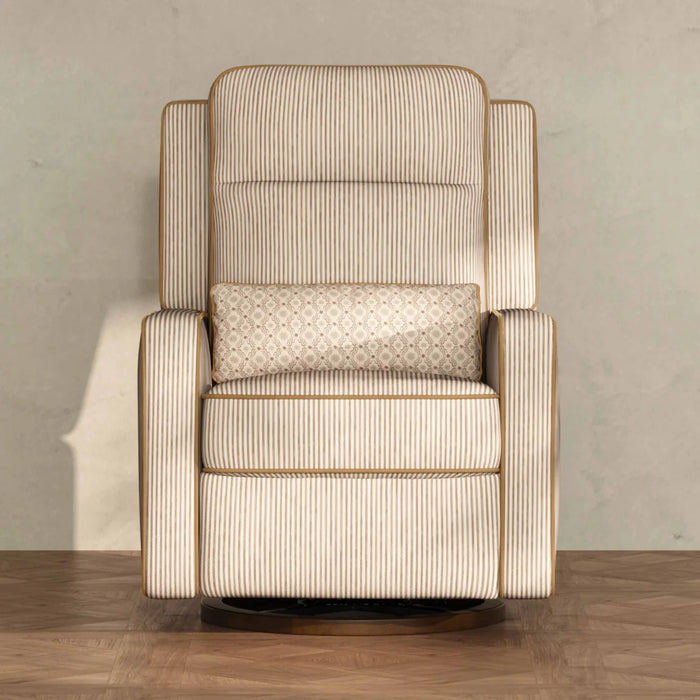 Babyletto Sigi Pro Power Recliner and Swivel Glider with Power Adjustable Headrest and Lumbar Support by Nate Berkus