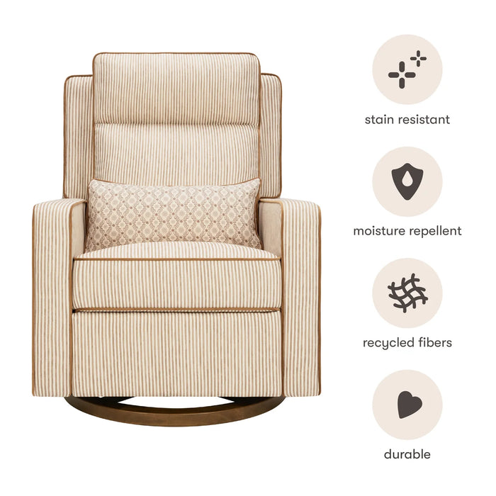 Babyletto Sigi Pro Power Recliner and Swivel Glider with Power Adjustable Headrest and Lumbar Support by Nate Berkus