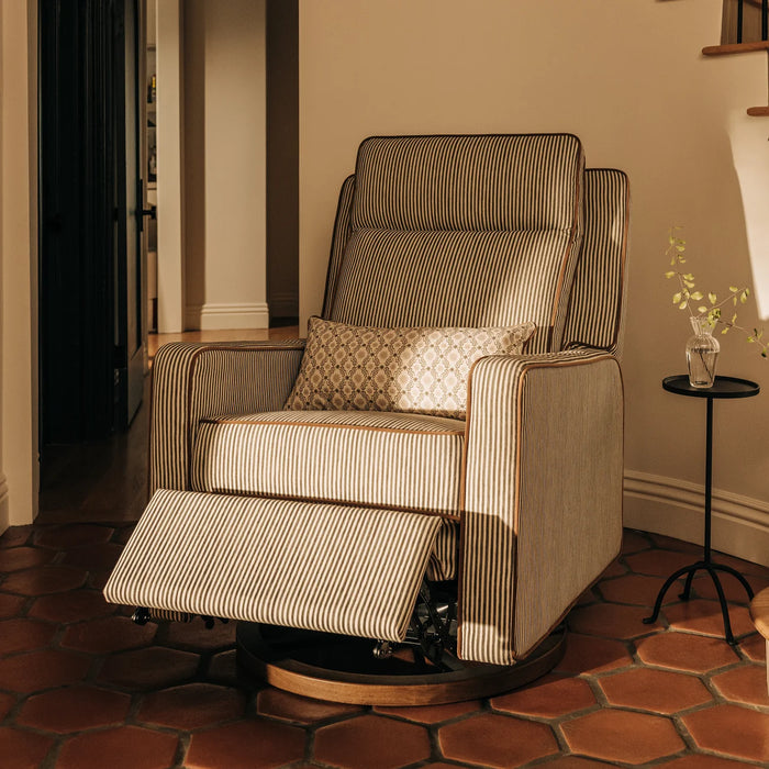 Babyletto Sigi Pro Power Recliner and Swivel Glider with Power Adjustable Headrest and Lumbar Support by Nate Berkus