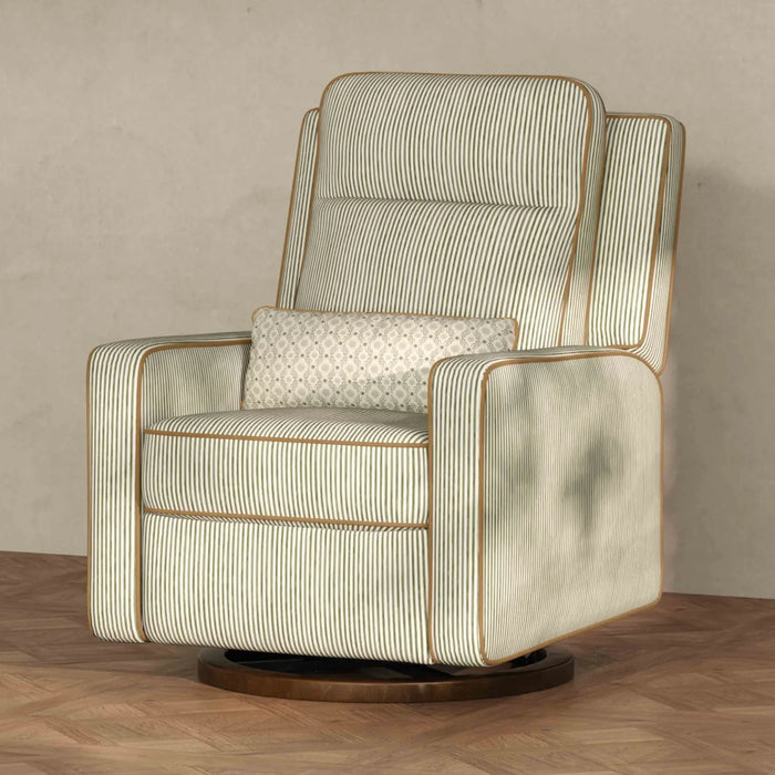 Babyletto Sigi Pro Power Recliner and Swivel Glider with Power Adjustable Headrest and Lumbar Support by Nate Berkus