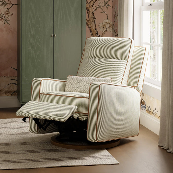 Babyletto Sigi Pro Power Recliner and Swivel Glider with Power Adjustable Headrest and Lumbar Support by Nate Berkus