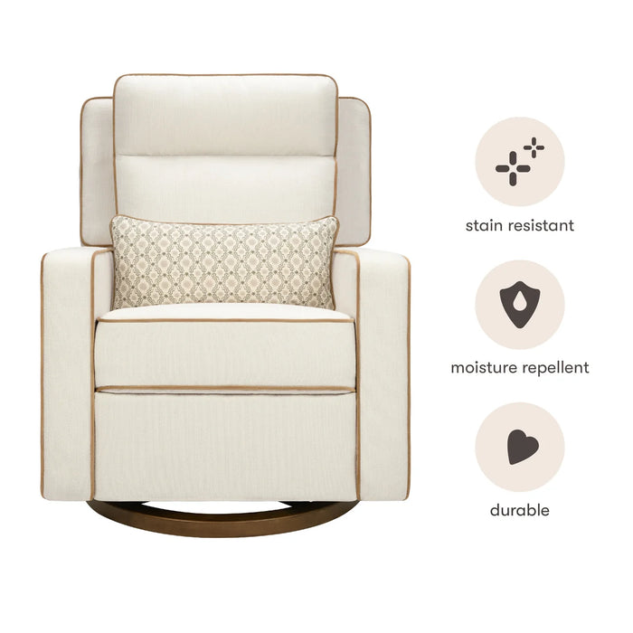 Babyletto Sigi Pro Power Recliner and Swivel Glider with Power Adjustable Headrest and Lumbar Support by Nate Berkus