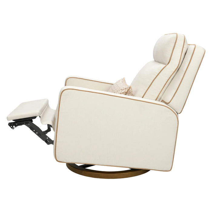 Babyletto Sigi Pro Power Recliner and Swivel Glider with Power Adjustable Headrest and Lumbar Support by Nate Berkus