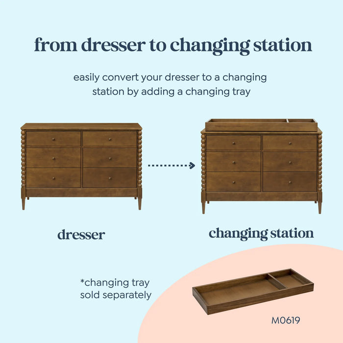 DaVinci Lainey Bobbins 6-Drawer Dresser Preorder September 2026 arrival