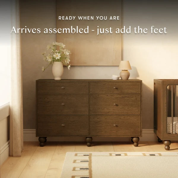 Babyletto Astre 6-Drawer Wide Assembled Dresser (54") by Nate Berkus
