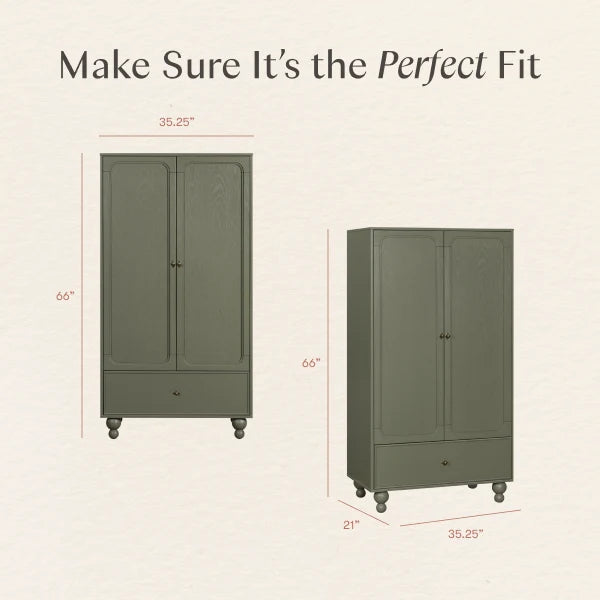 Babyletto Astre Assembled Armoire by Nate Berkus