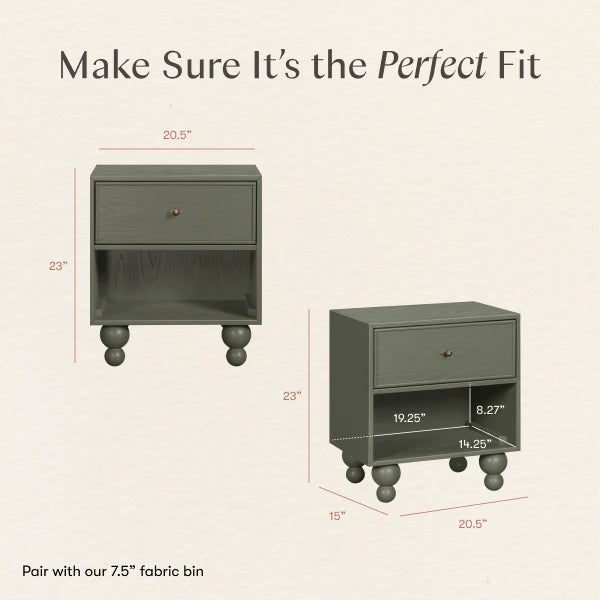 Babyletto Astre Assembled Nightstand by Nate Berkus