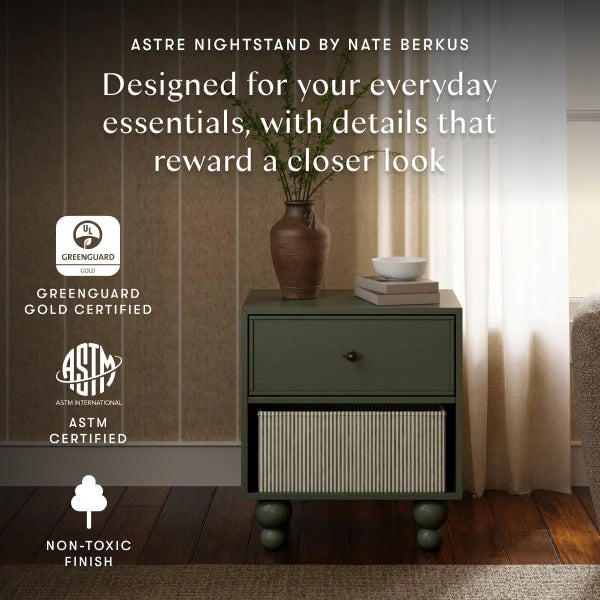 Babyletto Astre Assembled Nightstand by Nate Berkus