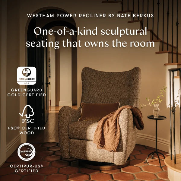 Babyletto Westham Electronic Recliner and Glider with USB Port by Nate Berkus