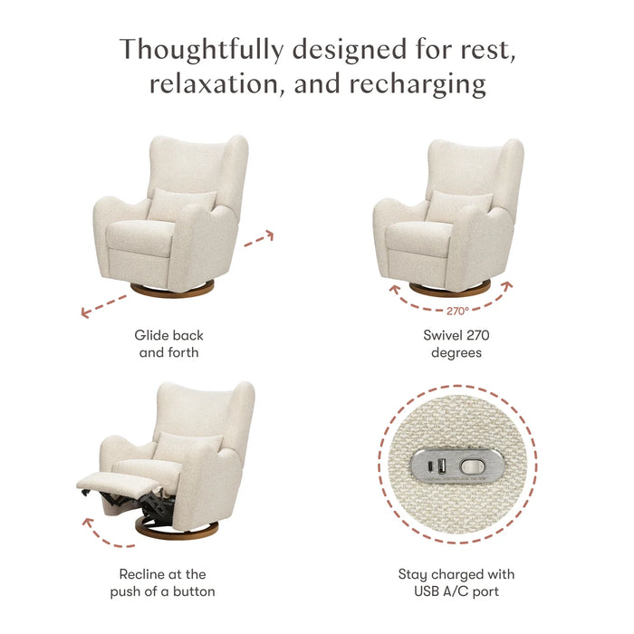 Babyletto Westham Electronic Recliner and Glider with USB Port by Nate Berkus