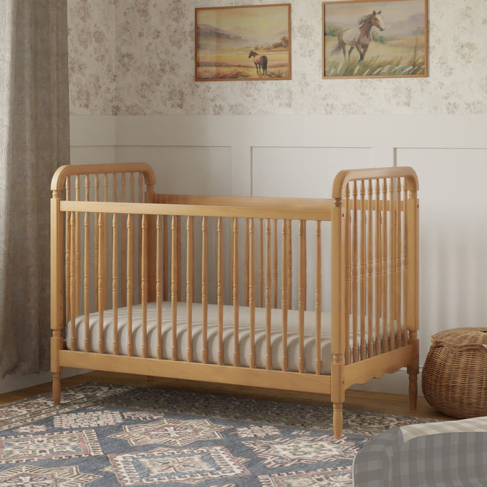 Namesake Liberty 3-in-1 Convertible Spindle Crib with Toddler Bed Conversion