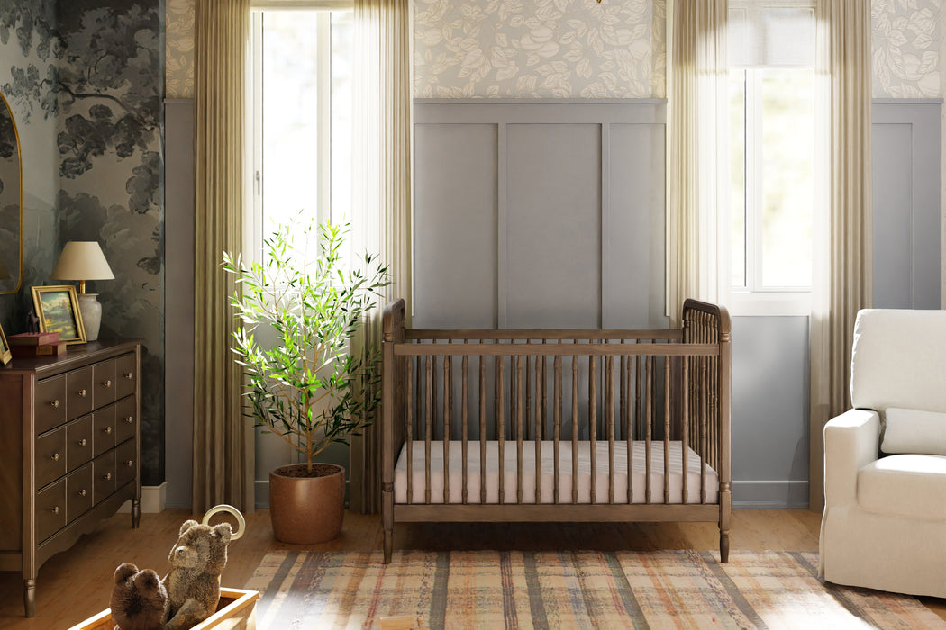 Namesake Liberty 3-in-1 Convertible Spindle Crib with Toddler Bed Conversion