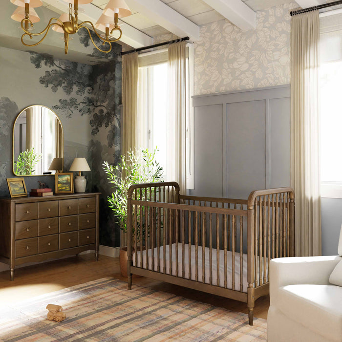Namesake Liberty 3-in-1 Convertible Spindle Crib with Toddler Bed Conversion