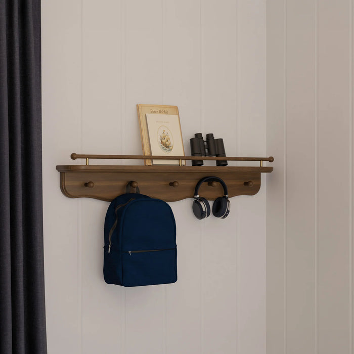 Namesake Liberty 31" Wall Shelf with Hooks