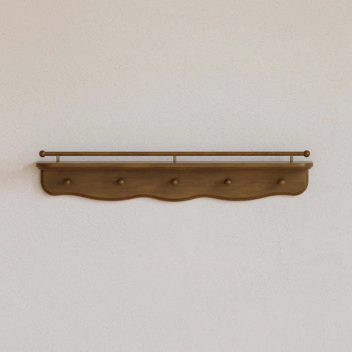 Namesake Liberty 31" Wall Shelf with Hooks