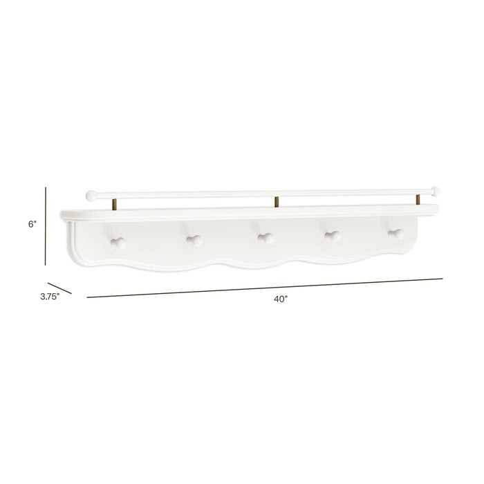 Namesake Liberty 31" Wall Shelf with Hooks
