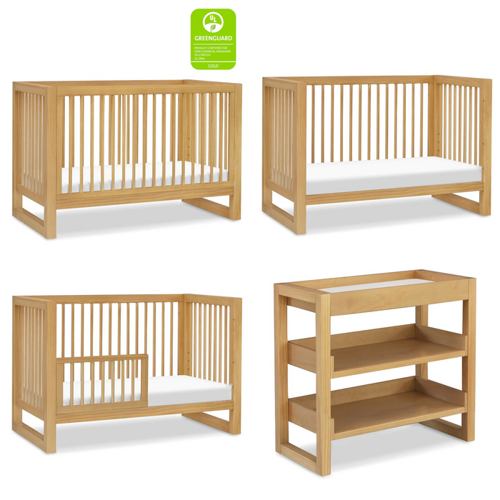 Namesake Nantucket Crib, Toddler Bed Rail, and Changing Table