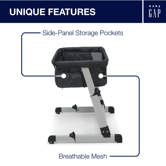 Bassinet that slides under bed online