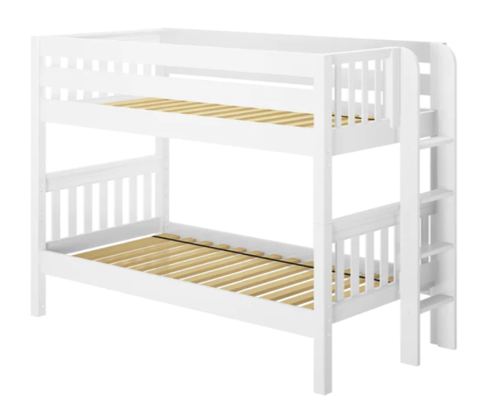 Maxtrix Twin over Twin Low Height Bunk Bed (61" Tall)