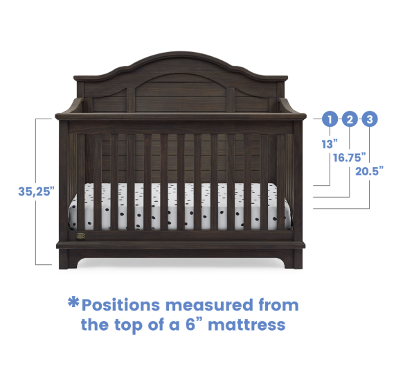 Simmons Kids Asher 6-in-1 Convertible Crib