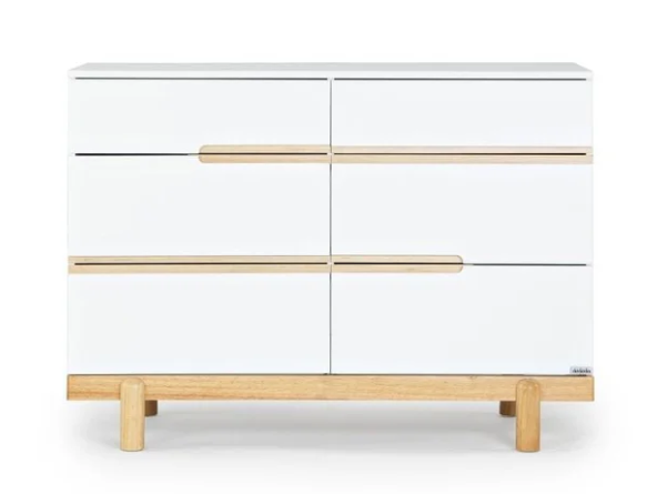 dadada Bliss 6-Drawer Nursery Dresser