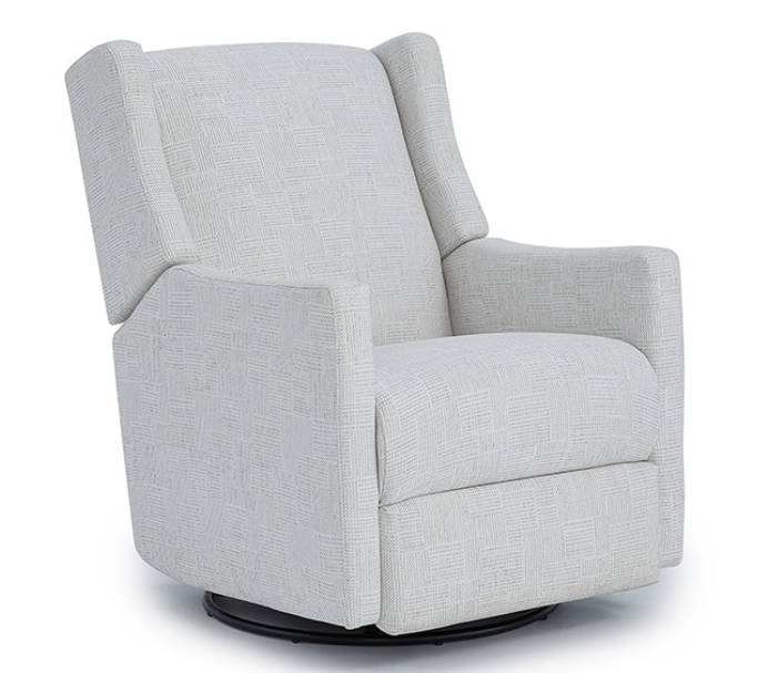 Best Chairs LILLIAN Modern Styled Swivel Glider Recliner