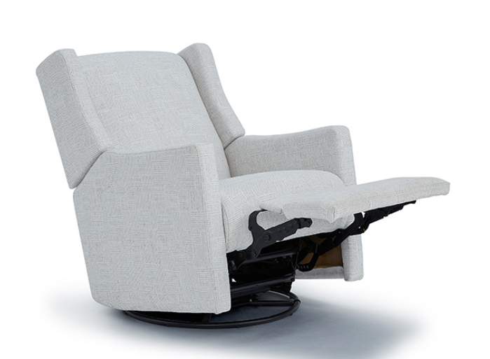 Best Chairs LILLIAN Modern Styled Swivel Glider Recliner