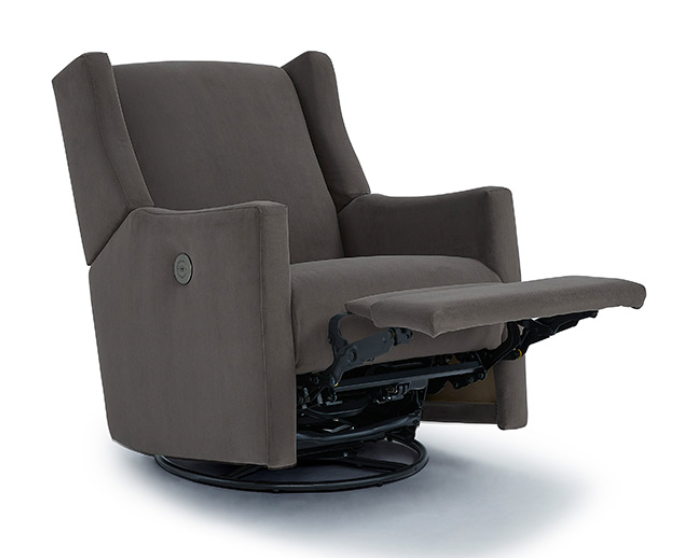 Best Chairs LILLIAN Modern Styled Swivel Glider Recliner