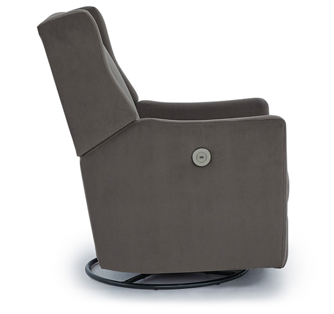 Best Chairs LILLIAN Modern Styled Swivel Glider Recliner