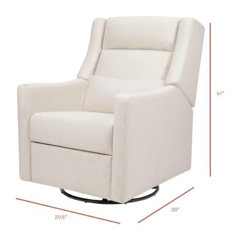 Babyletto Kiwi Plus Power Recliner and Swivel Glider with Power Adjustable Headrest and USB Port