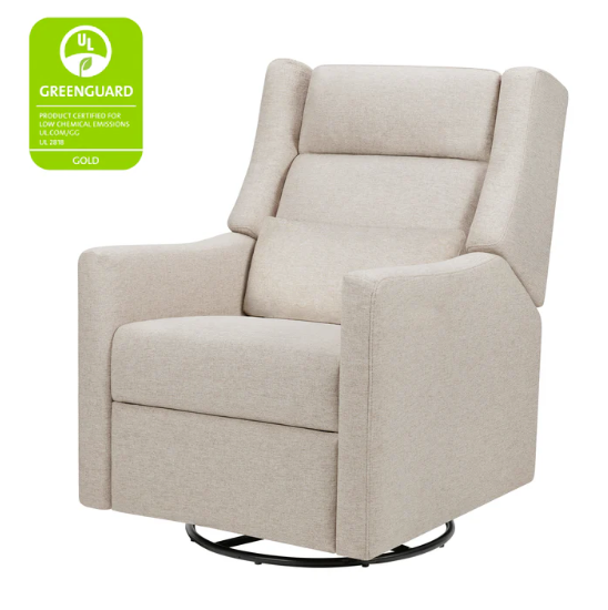 Babyletto Kiwi Plus Power Recliner and Swivel Glider with Power Adjustable Headrest and USB Port