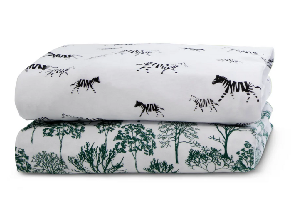 Modern Safari Fitted Crib Sheets - 2 Pack