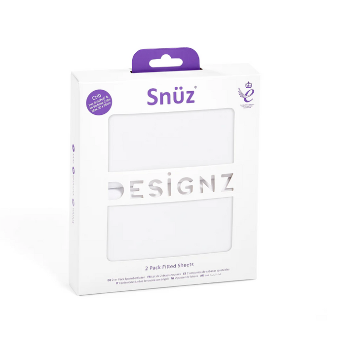 Snuz Bassinet 2 Pack Fitted Sheets