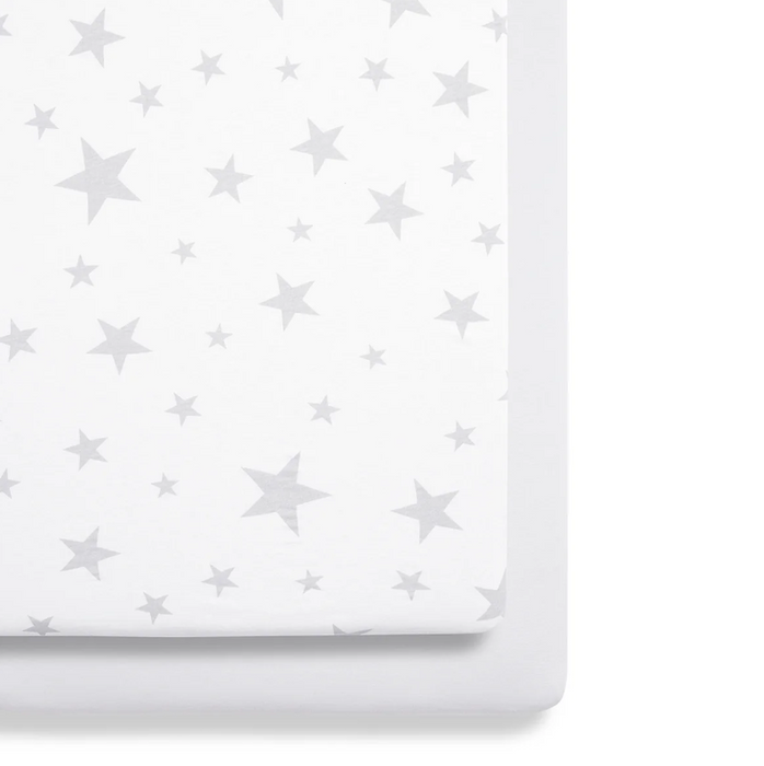 Snuz Bassinet 2 Pack Fitted Sheets