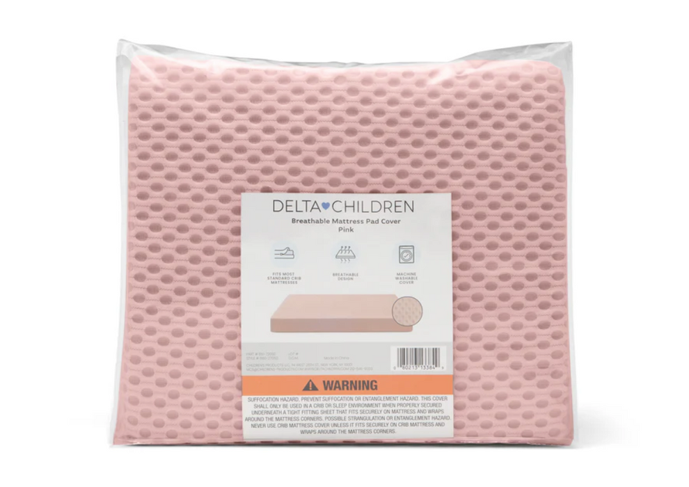 Delta Children 100% Breathable Crib Mattress Pad Cover