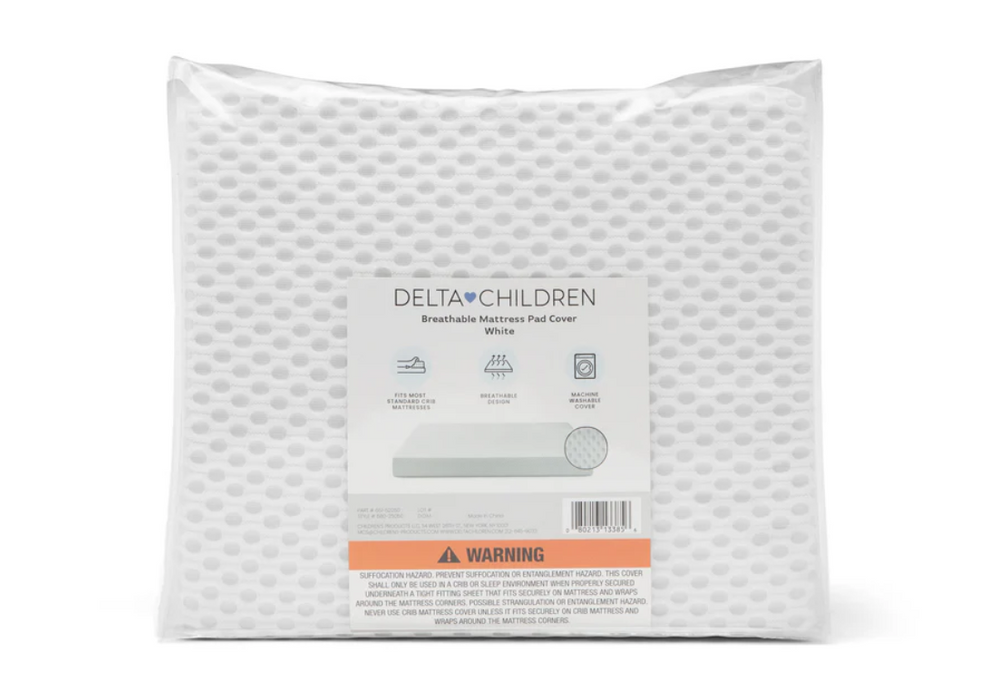 Delta Children 100% Breathable Crib Mattress Pad Cover