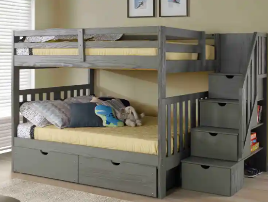 Innovations Full Over Full Staircase Bunk Bed