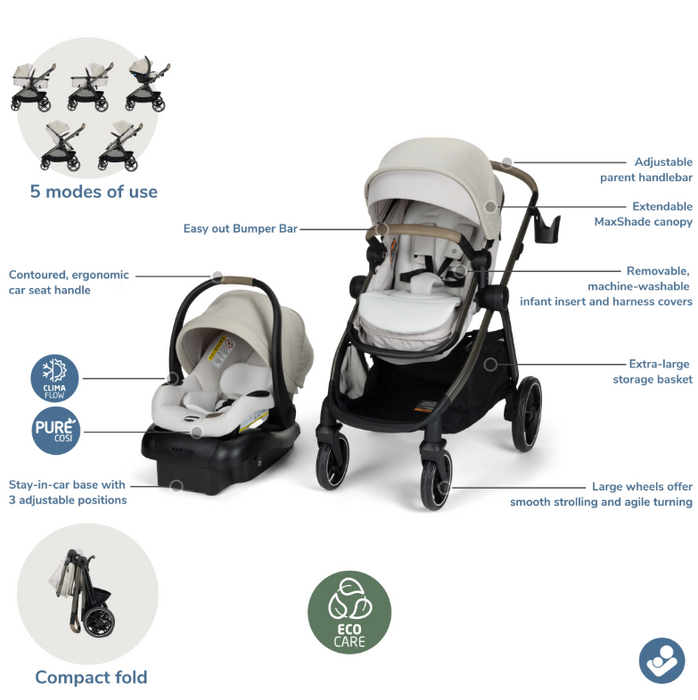 Maxi-Cosi Zelia™ Pro 5-in-1 Modular Travel System