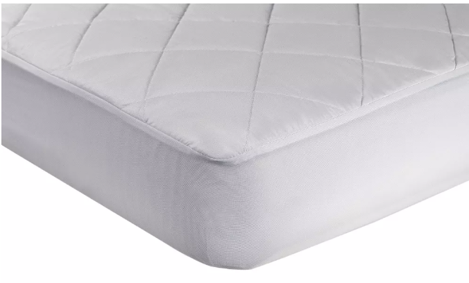 Sealy Naturals Cotton Fitted Crib & Toddler Mattress Pad