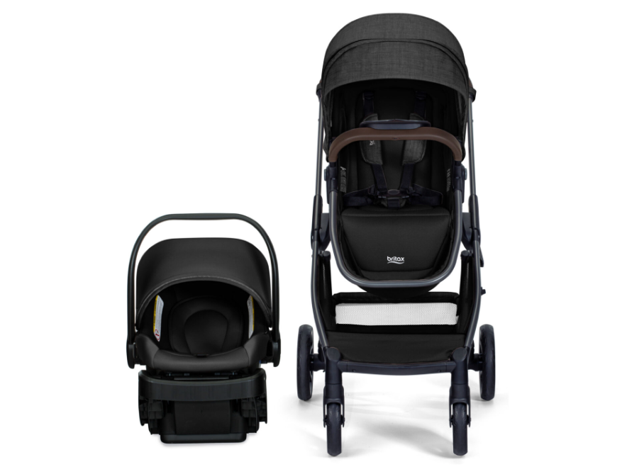 Britax Phases Travel System with Arbor Infant Car Seat Raven Black