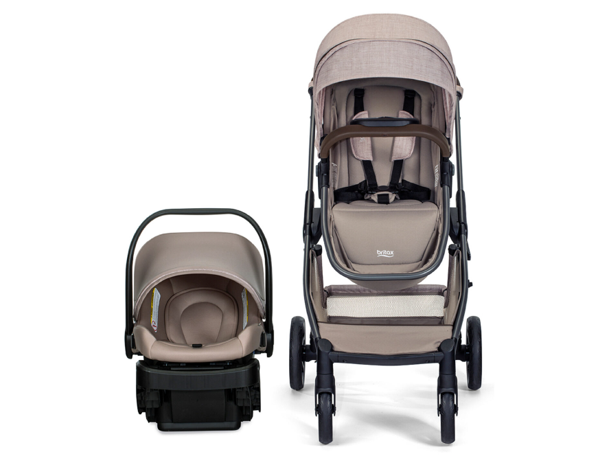 Britax Phases Travel System with Arbor Infant Car Seat Raven Black