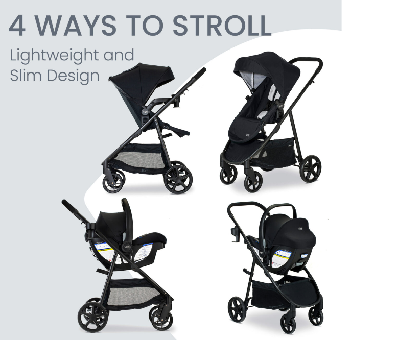 Britax Willow® Brook® Travel System – 4 Ways to Stroll