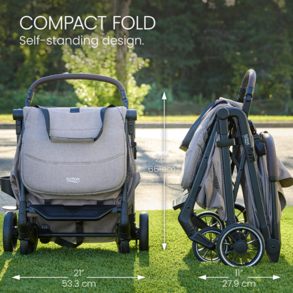 Britax Juniper™+ Compact Stroller With Cup Holder and Carry Strap