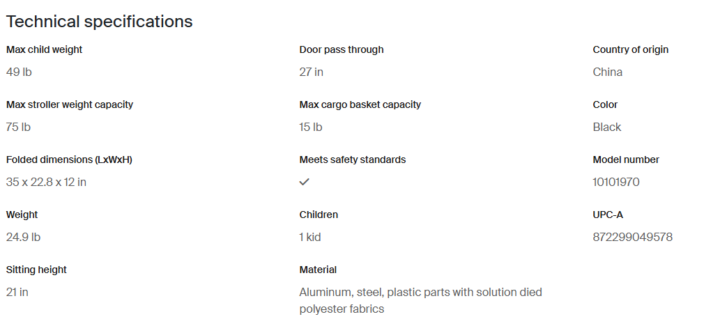 Thule Glide 3 all-terrain and jogging stroller