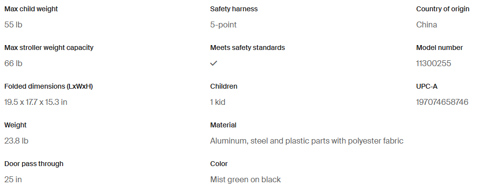 Thule Spring 2 compact all-terrain stroller