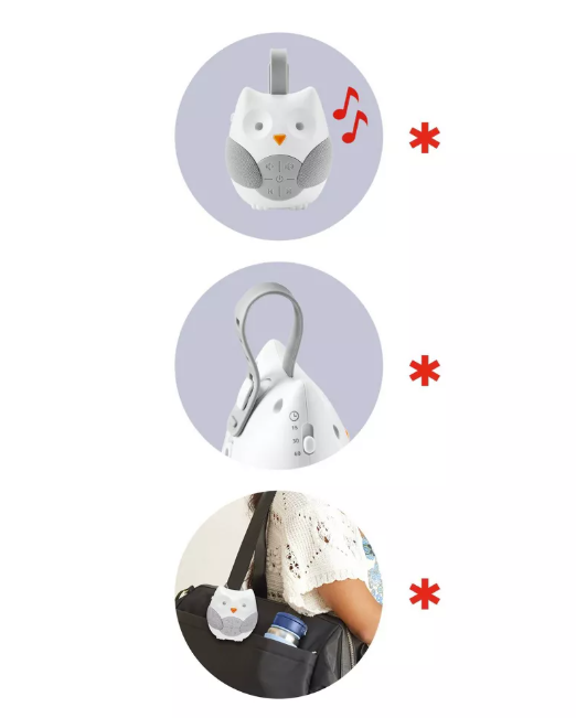 Skip Hop Stroll & Go Portable Owl Baby Soother