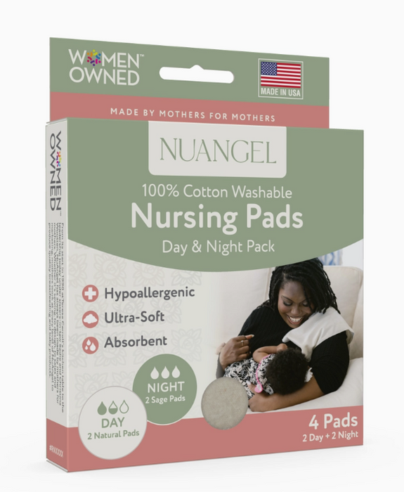 NuAngel 100% Cotton Nursing Pads - Day & Night Pack